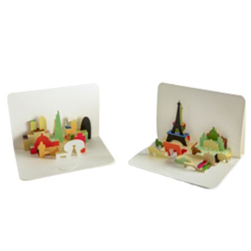 Custom holiday card with pop up design